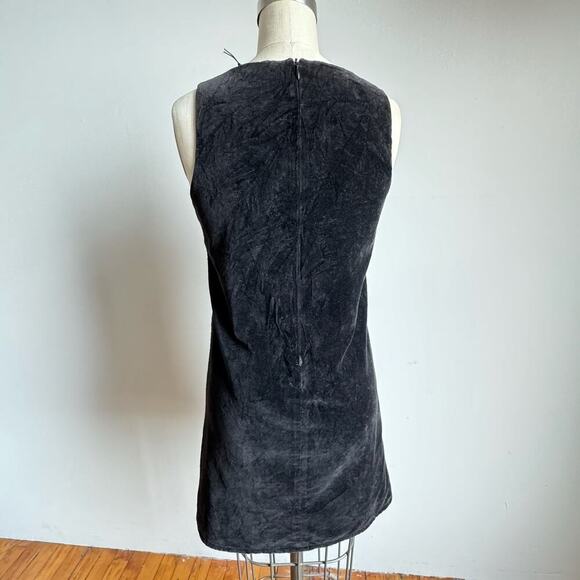 REFORMATION Vintage Rework Cotton Velvet Mini lbd Dress - Picture 3 of 9